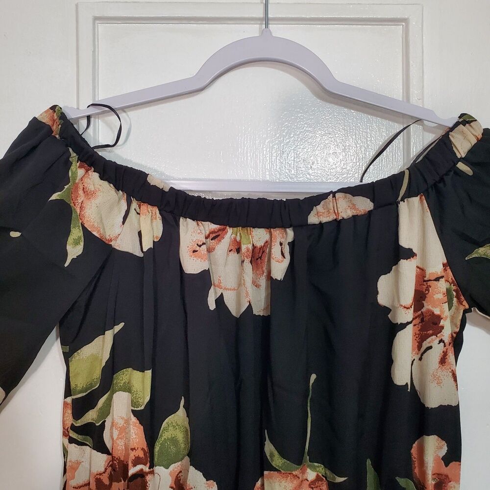 YOINS Your Inspiration Off the Shoulder floral dress Size XL. SKU#A-121 - Picture 9 of 16
